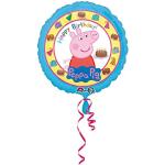 Reduzierte Bunte Amscan Peppa Wutz Ballons mit Schweinemotiv 
