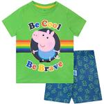 Bunte Peppa Wutz Kurze Kinderschlafanzüge mit Schweinemotiv für Jungen Größe 104 