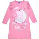 Rosa Langärmelige Peppa Wutz Kindernachthemden & Kindernachtkleider mit Schweinemotiv aus Baumwolle für Mädchen Größe 98 