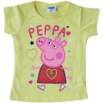 Peppa Pig Print-Shirt Peppa Wutz Baby Kinder T-Shirt Gr. 92 bis 116, 100% Baumwolle, gelb, Gelb
