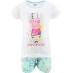 Reduzierte Blaue Peppa Wutz Kinderschlafanzüge & Kinderpyjamas mit Schweinemotiv aus Baumwolle für Mädchen Größe 110 