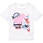 Reduzierte Weiße Peppa Wutz Rundhals-Ausschnitt Printed Shirts für Kinder & Druck-Shirts für Kinder mit Schweinemotiv aus Baumwolle Größe 98 