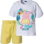 Reduzierte Weiße Peppa Wutz Kinder T-Shirts mit Schweinemotiv aus Baumwolle für Mädchen Größe 110 