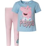 Reduzierte Blaue Peppa Wutz Kinder T-Shirts mit Schweinemotiv aus Baumwolle für Mädchen Größe 80 