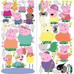 Peppa Pig Wandtattoo Peppa Pig wall stickers 2 Blatt Peppa Pig Pattern 750mmX 350mm