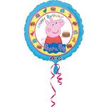 Bunte anagram Peppa Wutz Ballons mit Schweinemotiv 