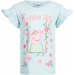 Kurzärmelige Peppa Wutz Kinder T-Shirts mit Rüschen aus Baumwolle für Babys 