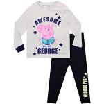 Jungen Peppa Pig George Schwein Pyjama Und Bademantel 3-piece Set Größe 1-5 Jahr