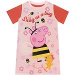 Rote Peppa Wutz Kindernachthemden & Kindernachtkleider mit Schweinemotiv mit Glitzer für Mädchen Größe 92 