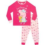 Bunte Motiv Peppa Wutz Kinderschlafanzüge & Kinderpyjamas aus Baumwolle für Mädchen Größe 110 