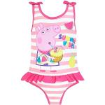 Pinke Peppa Wutz Sportbadeanzüge & Schwimmanzüge für Kinder mit Schweinemotiv für Mädchen Größe 104 