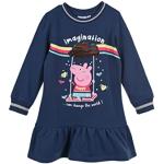 Blaue Motiv Langärmelige Peppa Wutz Kinderlangarmkleider mit Schweinemotiv für Mädchen Größe 116 