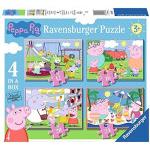 24 Teile Ravensburger Peppa Wutz Feuerwehr Kinderpuzzles mit Schweinemotiv für 3 - 5 Jahre 