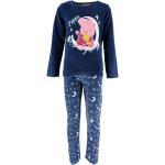 Blaue Peppa Wutz Kinderschlafanzüge & Kinderpyjamas mit Maus-Motiv aus Nicki für Mädchen Größe 110 für den für den Winter 