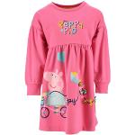 Rosa Motiv Langärmelige Peppa Wutz Kindersweatkleider mit Schweinemotiv aus Jersey Größe 116 