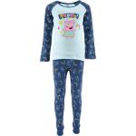 Marineblaue Peppa Wutz Kinderschlafanzüge & Kinderpyjamas 