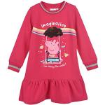 Pinke Langärmelige Peppa Wutz Kindersweatkleider mit Schweinemotiv trocknergeeignet für Mädchen Größe 110 