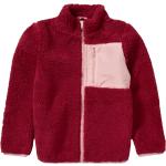 Rote Stehkragen Kinderjacken mit Reißverschluss aus Polyester für Mädchen Größe 146 