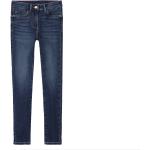 Hellblaue Skinny Jeans für Kinder aus Denim für Mädchen Größe 140 
