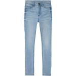 Hellblaue Skinny Jeans für Kinder aus Baumwolle für Mädchen Größe 140 