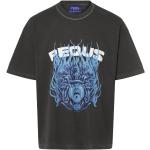 Anthrazitfarbene PEQUS Rundhals-Ausschnitt T-Shirts für Herren Größe XL 