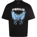 Schwarze PEQUS Rundhals-Ausschnitt T-Shirts für Herren Größe XL 