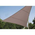 Perel Sonnensegel Dreieck 5 m Taupe GSS3500TA - brown polyester 420409