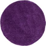 Violette Moderne Pergamon Runde Runde Hochflorteppiche 120 cm aus Polypropylen 