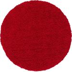 Rote Moderne Pergamon Runde Shaggy Teppiche 150 cm aus Polypropylen 