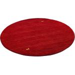 Rote Pergamon Runde Wollteppiche 120 cm aus Wolle 