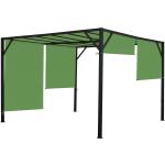 Grüne Mendler Pavillons aus Polyester UV-beständig 4x4 
