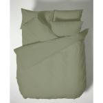 Reduzierte Grüne Unifarbene Bettwäsche Sets & Bettwäsche Garnituren aus Baumwolle 200x220 