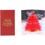 Reduzierte Rote Weihnachtskarten aus Papier 