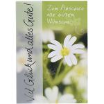 Perleberg Abschiedskarte Basic Classic - Blume - 11,6 x 16,6 cm, 7410008-2