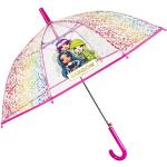 Bunte Durchsichtige Regenschirme für Kinder mit Knopf für Mädchen 