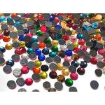 Perlin 2500 Stück, Hotfix Strasssteine, Mix Farben Größenauswahl 3mm 4mm 5mm Bunte AAA Qualität zum Aufbügeln Glitzersteine Rhinestone Selbstklebend Mehrfarbiges (2,6mm ' 3mm SS10)