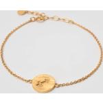 Goldene Pernille Corydon Gliederarmbänder mit Sternzeichen-Motiv vergoldet aus Silber 18 Karat für Damen 