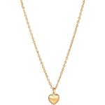 Pernille Corydon Kette Herz Damen Gold - 3D Herzanhänger - Love Necklace/Shapes of Nature Serie - Silber vergoldet - N385g
