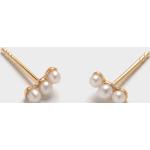 Silberne Pernille Corydon Perlenohrringe aus Silber 18 Karat mit Echte Perle für Damen 