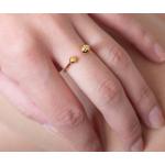 Goldene Pernille Corydon Damenperlenringe vergoldet mit Echte Perle 