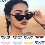 Weiße Retro Sonnenbrillen aus Kunststoff für Damen 