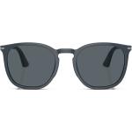 Blaue Persol Rechteckige Rechteckige Sonnenbrillen aus Kunststoff für Herren 