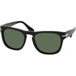 Schwarze Persol Quadratische Sonnenbrillen mit Sehstärke aus Kunststoff für Herren 