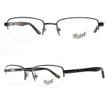 Schwarze Persol Brillenfassungen aus Metall für Herren 
