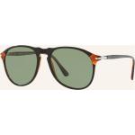 Grüne Persol Runde Sonnenbrillen polarisiert aus Kunststoff für Damen 