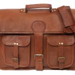 Vintage Messenger Bags & Kuriertaschen aus Leder mit Laptopfach für Herren klein 