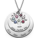 Silberne Silberketten mit Namen personalisiert für Damen 