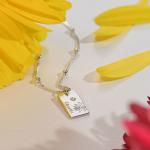 Reduzierte Silberne Kettenanhänger aus Silber personalisiert für Damen 
