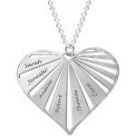 Silberne Silberketten mit Namen aus Silber personalisiert für Damen 