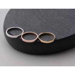 Personalisierter minimalistischer Ring mit Ihrem Namen oder Text | Einzigartig Geschenkidee - Gold